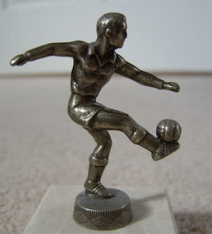 Estátua de jogador de futebol